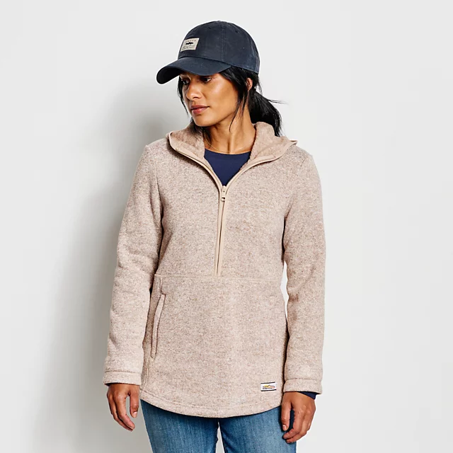 orvis R65™ Hooded Sweater Fleece 1/2-Zip NEUTRAL MIX