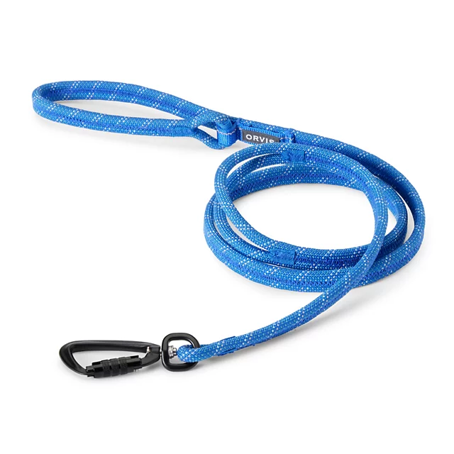 orvis Tough Trail® Climbing Rope Clip Dog Lead BLUE