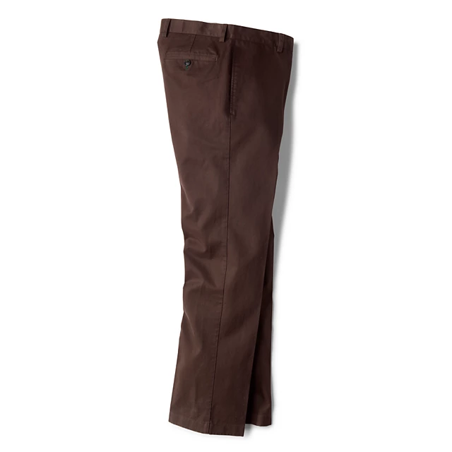 Orvis Ultimate Khakis Trim Fit Plain-Front Pants BARK