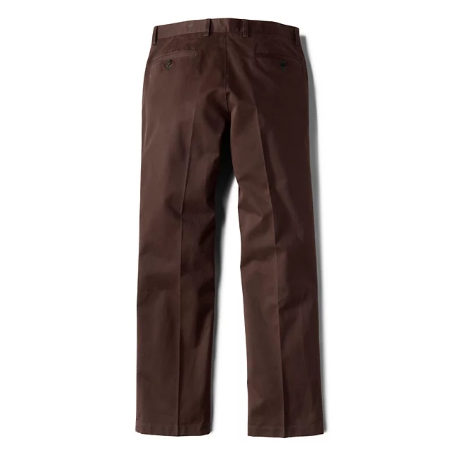 Orvis Ultimate Khakis Trim Fit Plain-Front Pants BARK