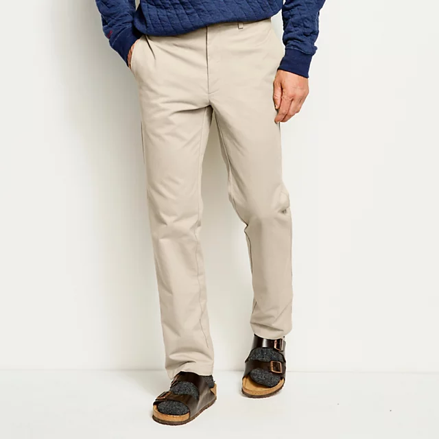 Orvis Ultimate Khakis Trim Fit Plain-Front Pants BARK