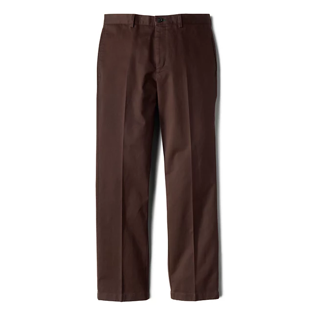 orvis Ultimate Khakis Trim Fit Plain-Front Pants BARK