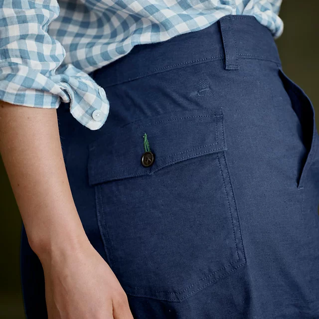 Orvis Women’s 1856 Linen 5" Utility Shorts TRUE NAVY