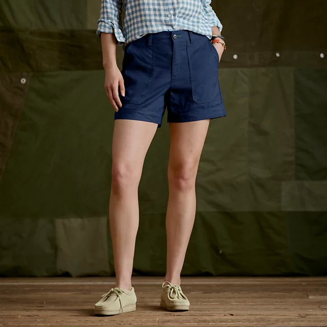 orvis Women’s 1856 Linen 5" Utility Shorts TRUE NAVY