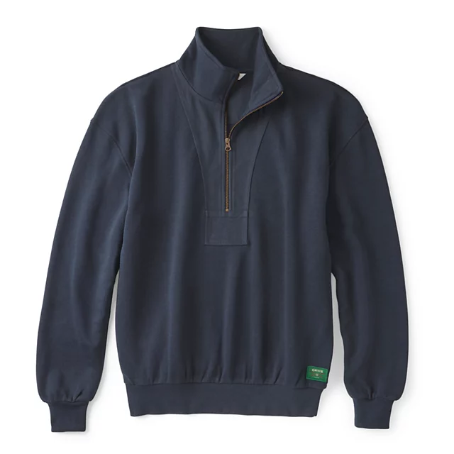 orvis Women’s Campfire 1/4-Zip Sweatshirt DARK NAVY
