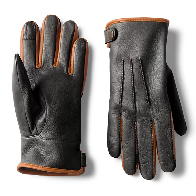 orvis Women’s Dorset Cashmere-Lined Leather Driving Gloves BLACK