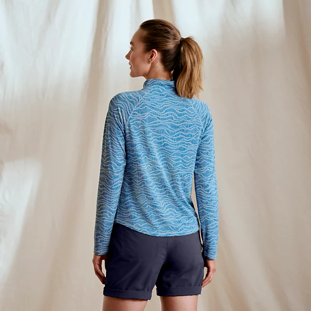Orvis Women’s DriCast™ 1/4-Zip PACIFIC BLUE WAVES