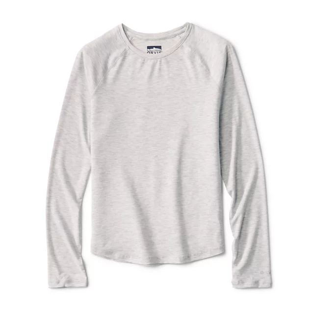 orvis Women's DriCast™ Long-Sleeve Crew PALE GRAY HEATHER