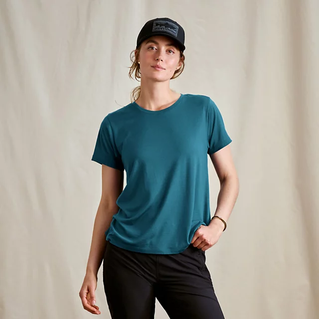 orvis Women’s Outbound Merino Short-Sleeve Tee BLUE LAGOON