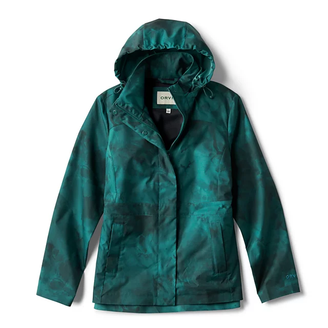 Orvis Women’s Outbound Pack & Go Jacket PEACOCK STORM PRINT