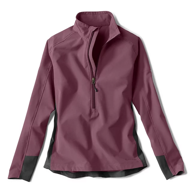 Orvis Women’s PRO LT Softshell Pullover HUCKLEBERRY