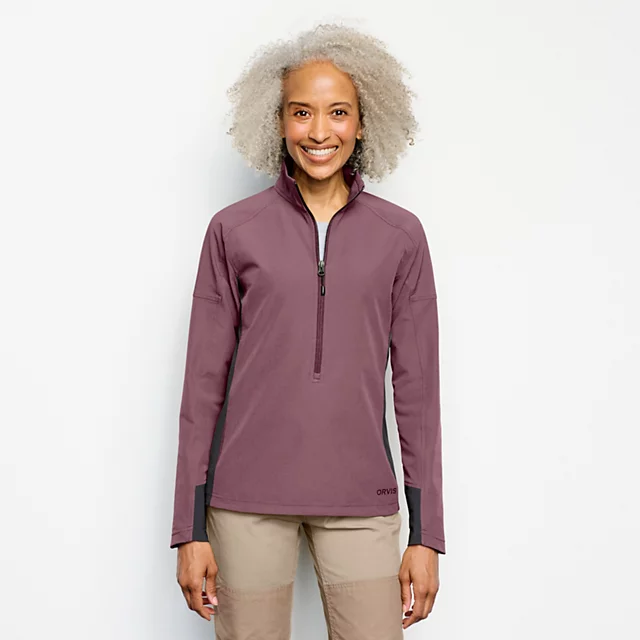 orvis Women’s PRO LT Softshell Pullover HUCKLEBERRY