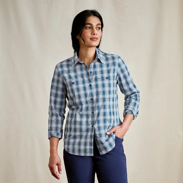 orvis Women's River Guide Long-Sleeve Shirt LAKESIDE PLAID