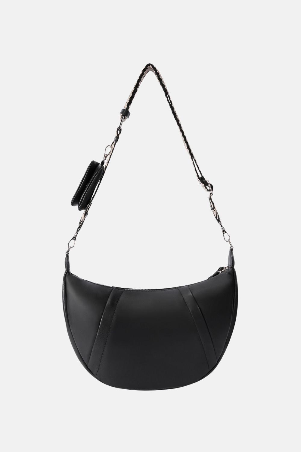 Oryany Oryany - Banana Leather M Crossbody Handbags - BLACK