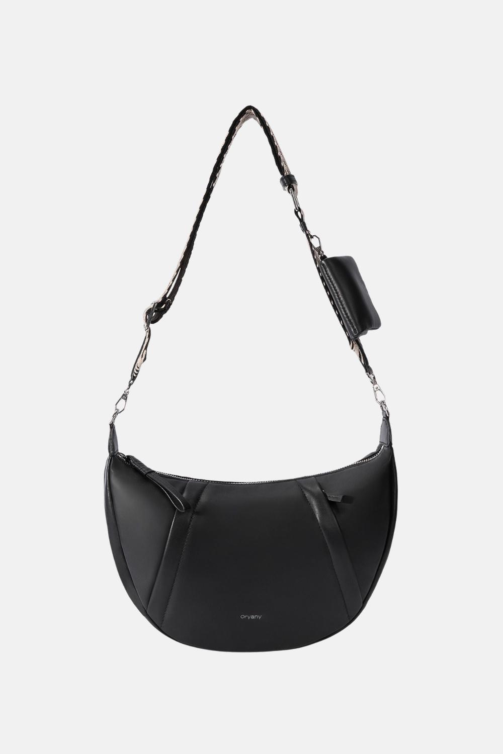 oryany Oryany - Banana Leather M Crossbody Handbags - BLACK
