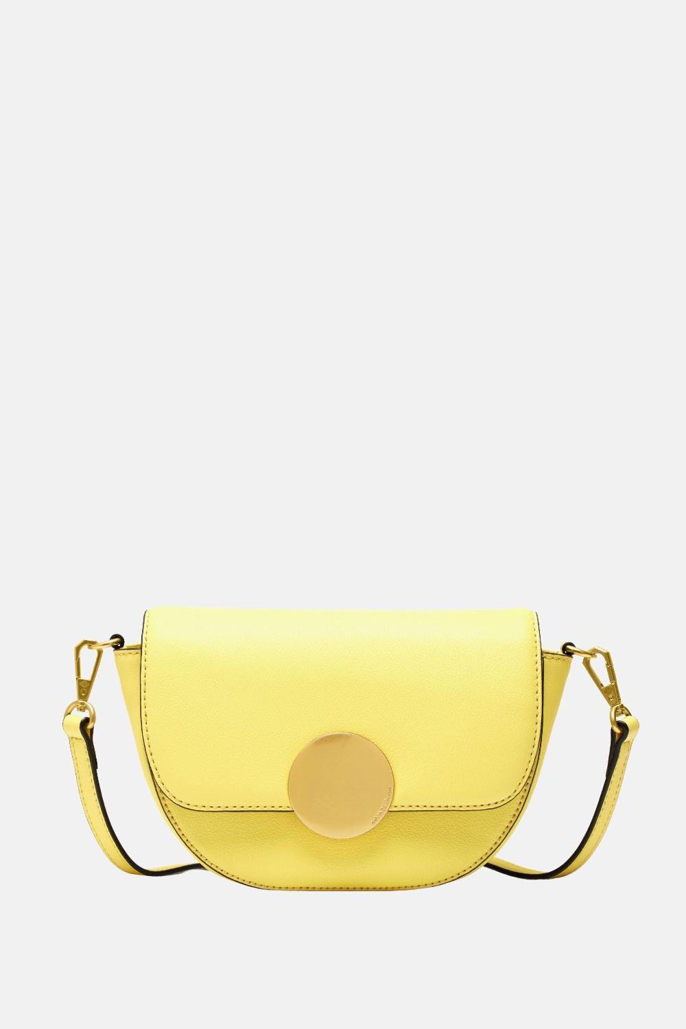 oryany Oryany - Lottie Saddle Crossbody Small Handbags - Banana Leather