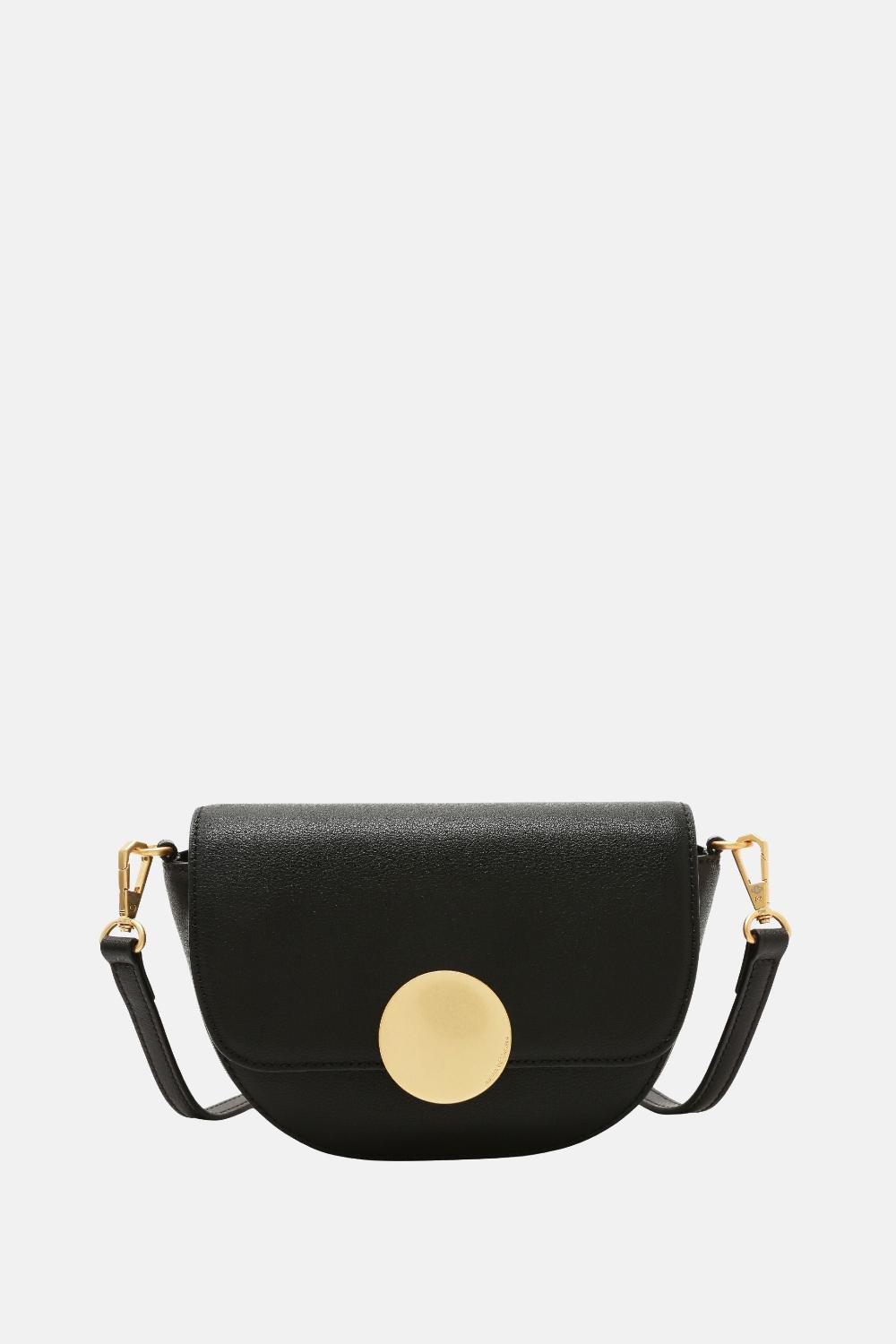 oryany Oryany - Lottie Saddle Crossbody Small Handbags - Black Leather