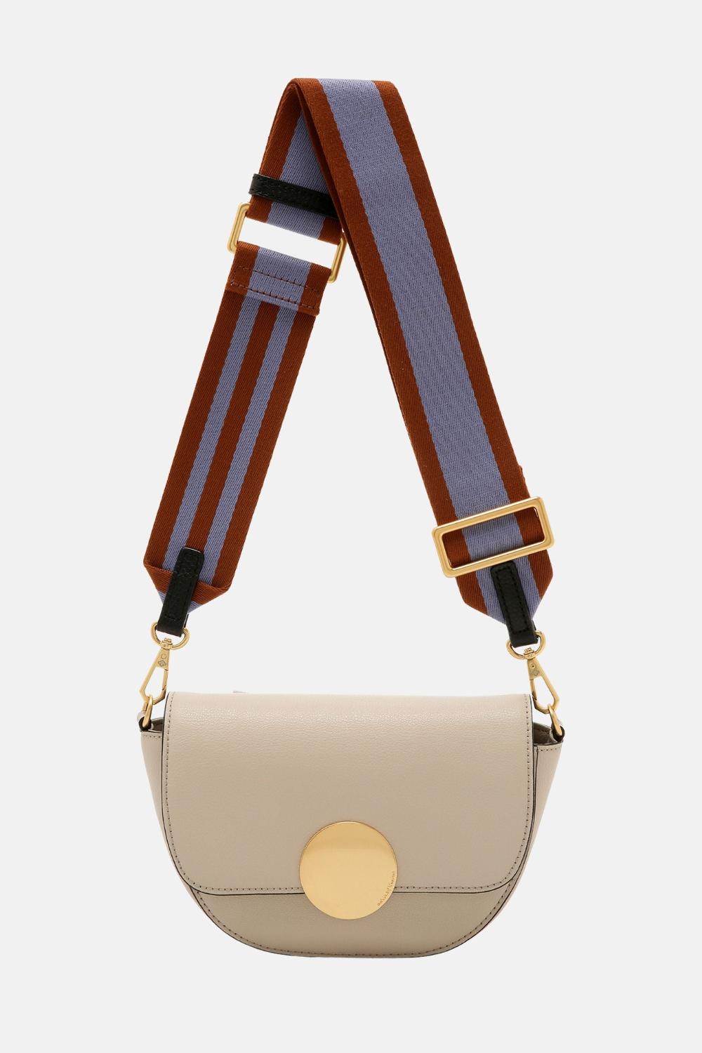 Oryany Oryany - Lottie Saddle Crossbody Small Handbags - Cream Leather