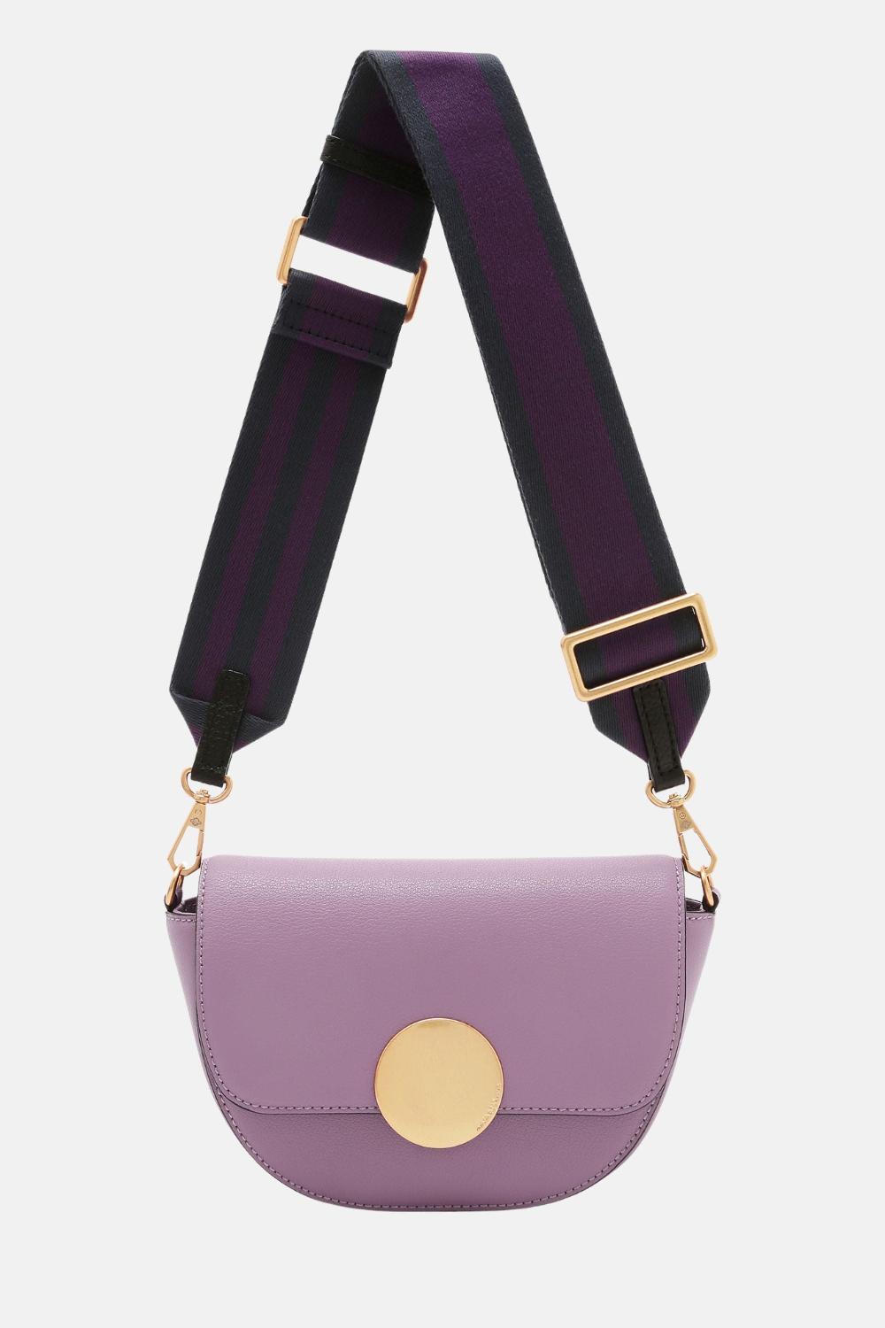 Oryany Oryany - Lottie Saddle Crossbody Small Handbags - Dusty Mauve Leather