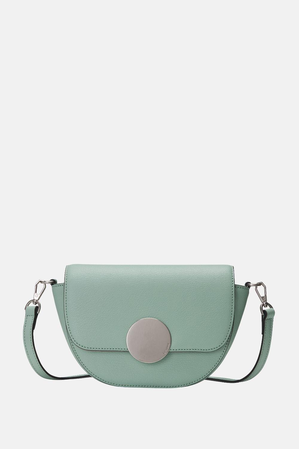 oryany Oryany - Lottie Saddle Crossbody Small Handbags -Dusty Mint Leather