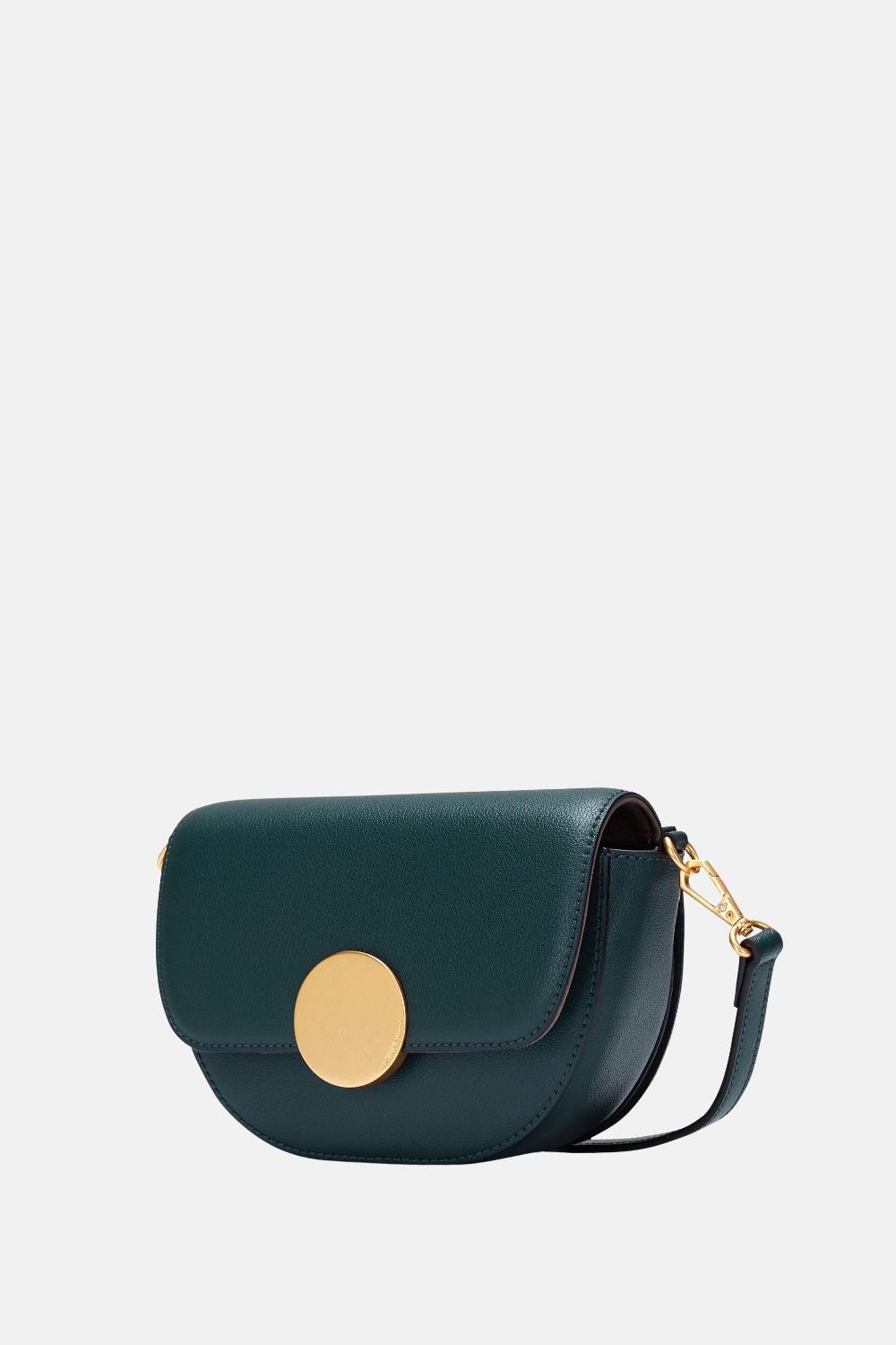 Oryany Oryany - Lottie Saddle Crossbody Small Handbags - Green Leather