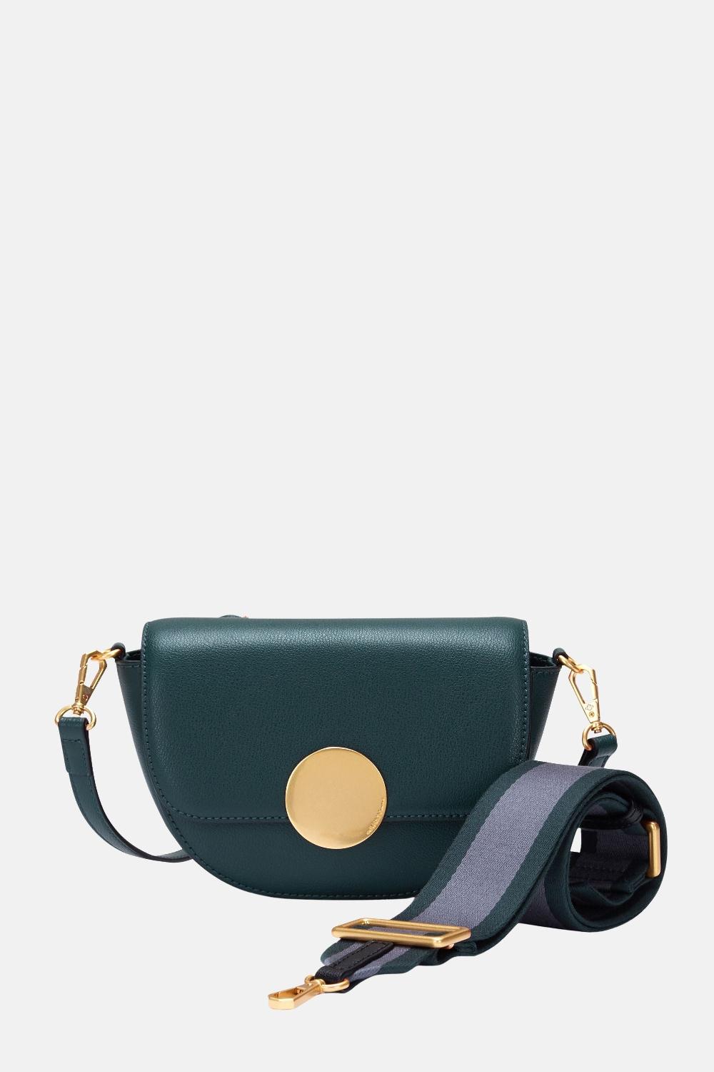 Oryany Oryany - Lottie Saddle Crossbody Small Handbags - Green Leather