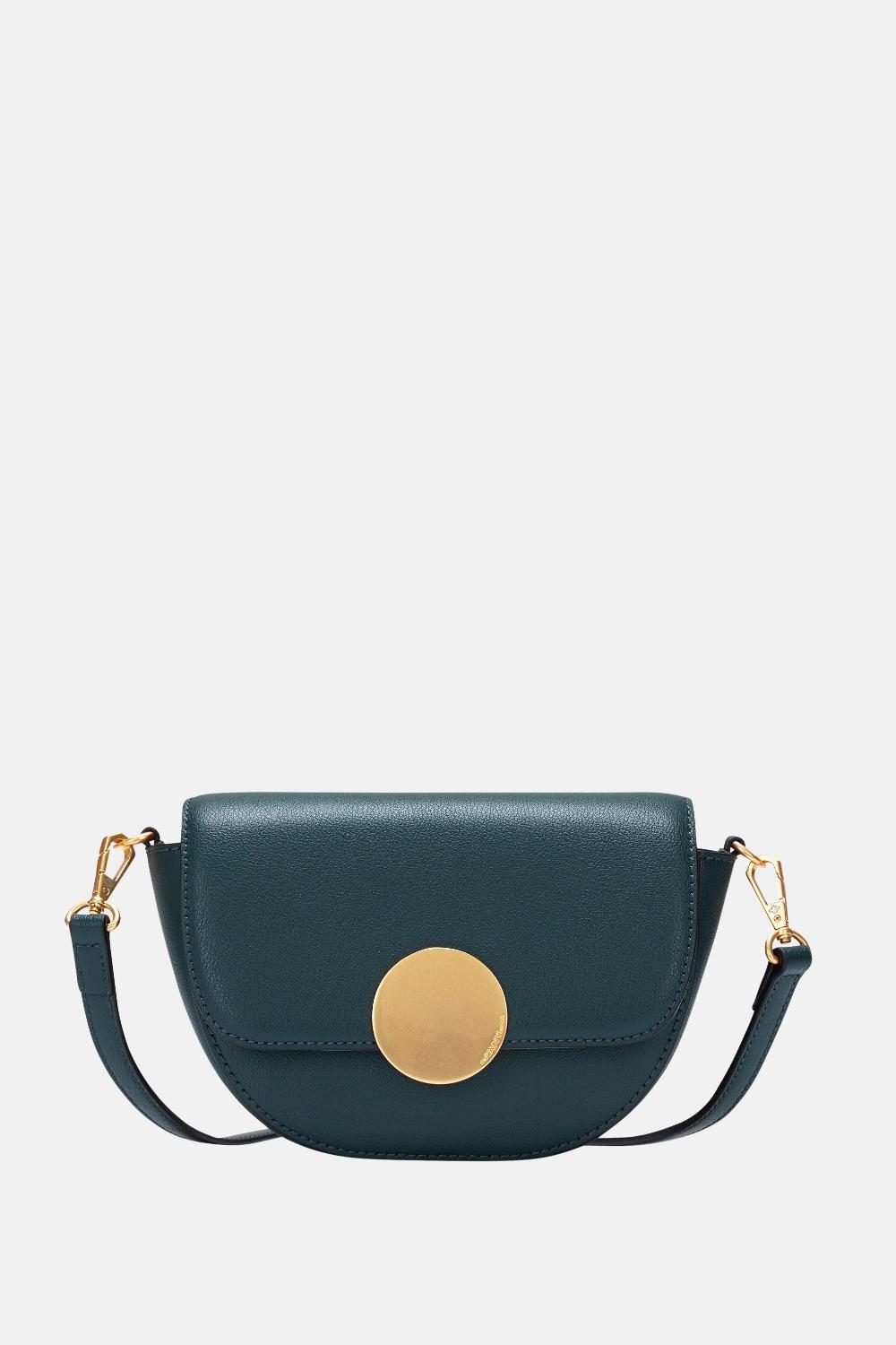 oryany Oryany - Lottie Saddle Crossbody Small Handbags - Green Leather