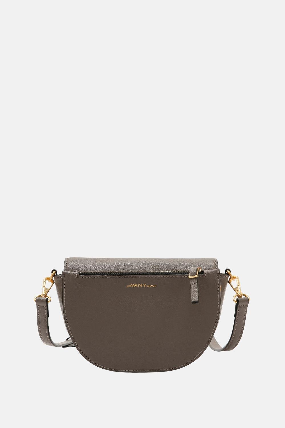 Oryany Oryany - Lottie Saddle Crossbody Small Handbags - Grey Leather