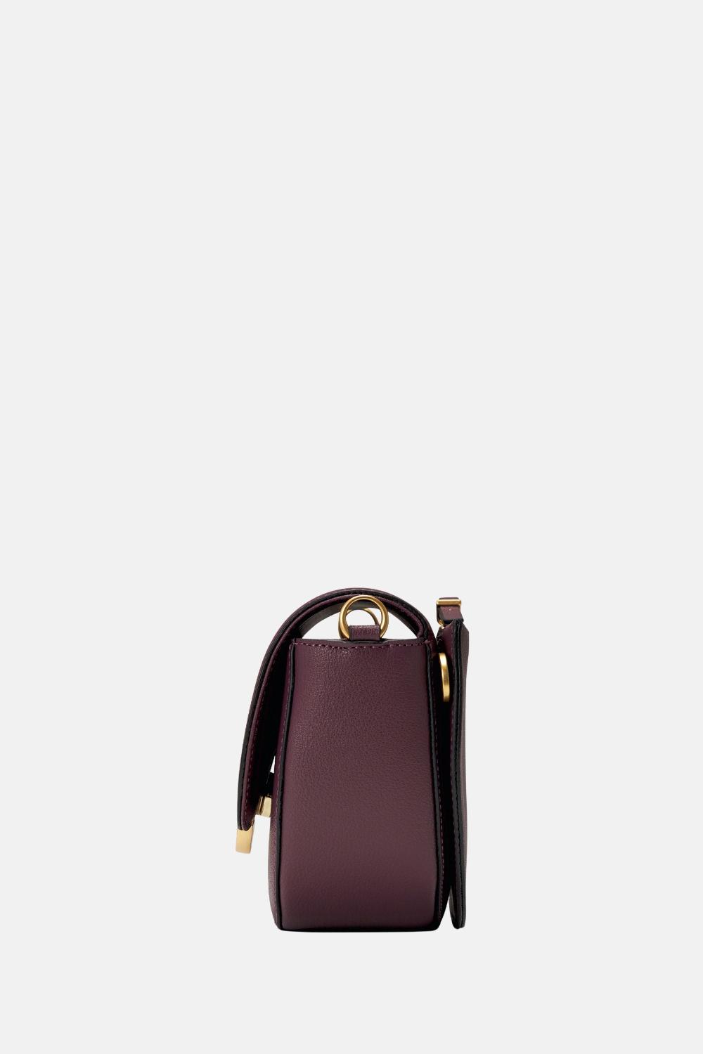 Oryany Oryany - Lottie Saddle Crossbody Small Handbags - Maroon Leather
