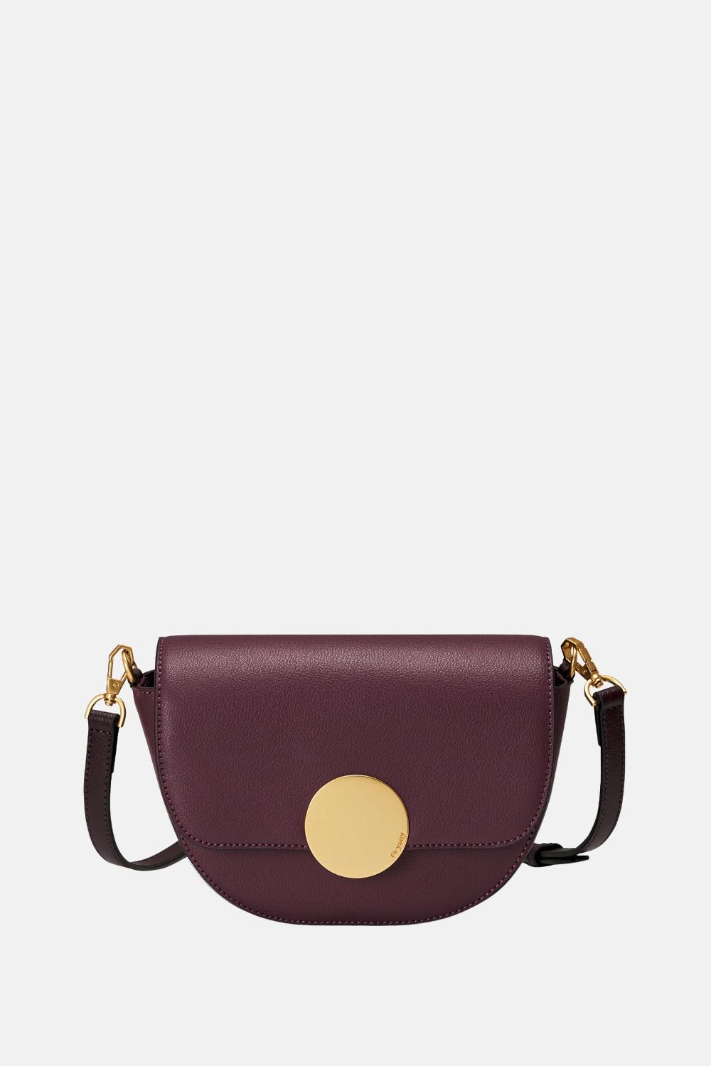 oryany Oryany - Lottie Saddle Crossbody Small Handbags - Maroon Leather