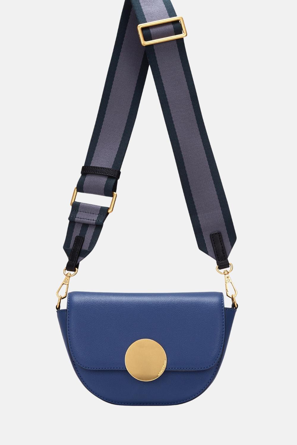 Oryany Oryany - Lottie Saddle Crossbody Small Handbags - Navy Leather