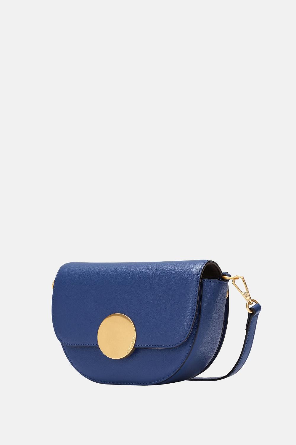 Oryany Oryany - Lottie Saddle Crossbody Small Handbags - Navy Leather