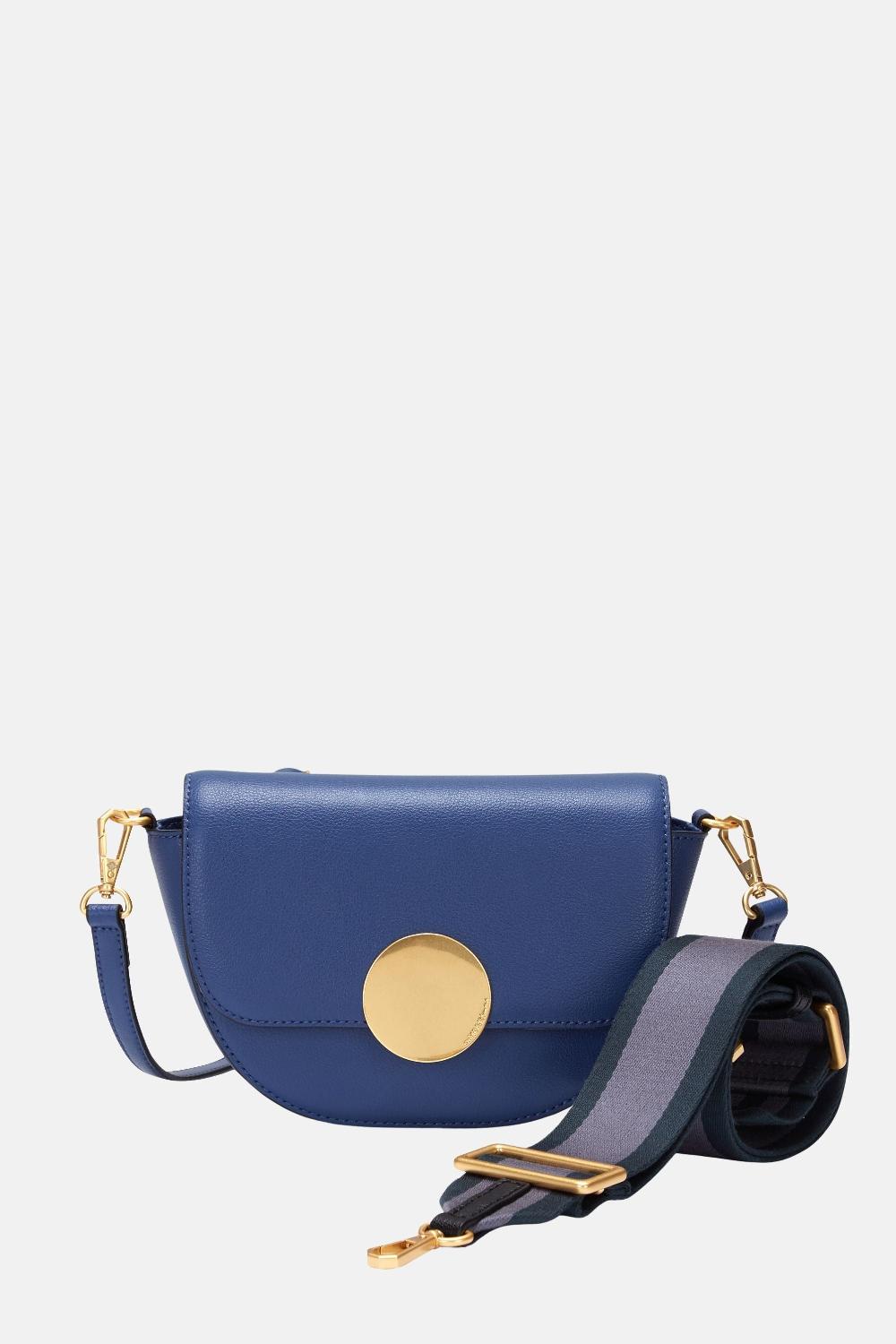 Oryany Oryany - Lottie Saddle Crossbody Small Handbags - Navy Leather