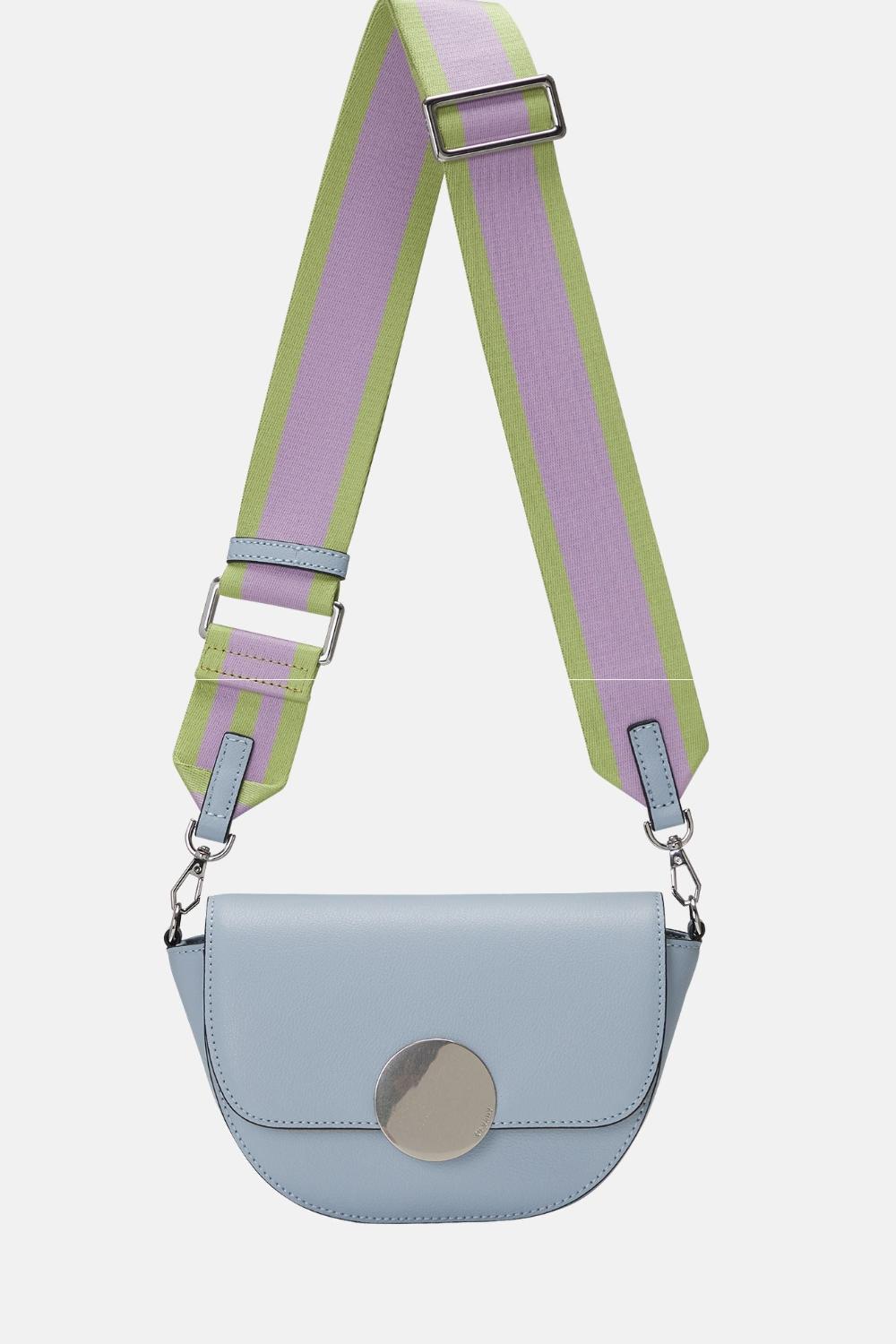 Oryany Oryany - Lottie Saddle Crossbody Small Handbags - Space Blue Leather