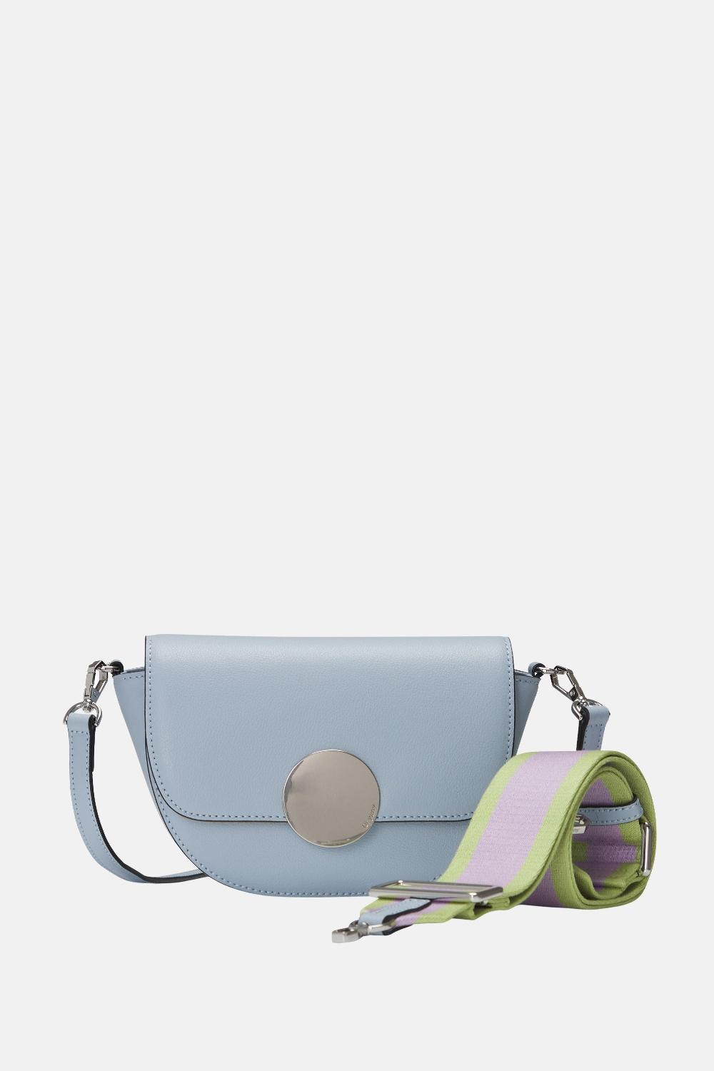 Oryany Oryany - Lottie Saddle Crossbody Small Handbags - Space Blue Leather