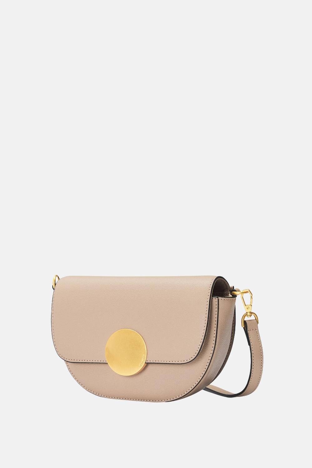 Oryany Oryany - Lottie Saddle Crossbody Small Handbags - Taupe Leather
