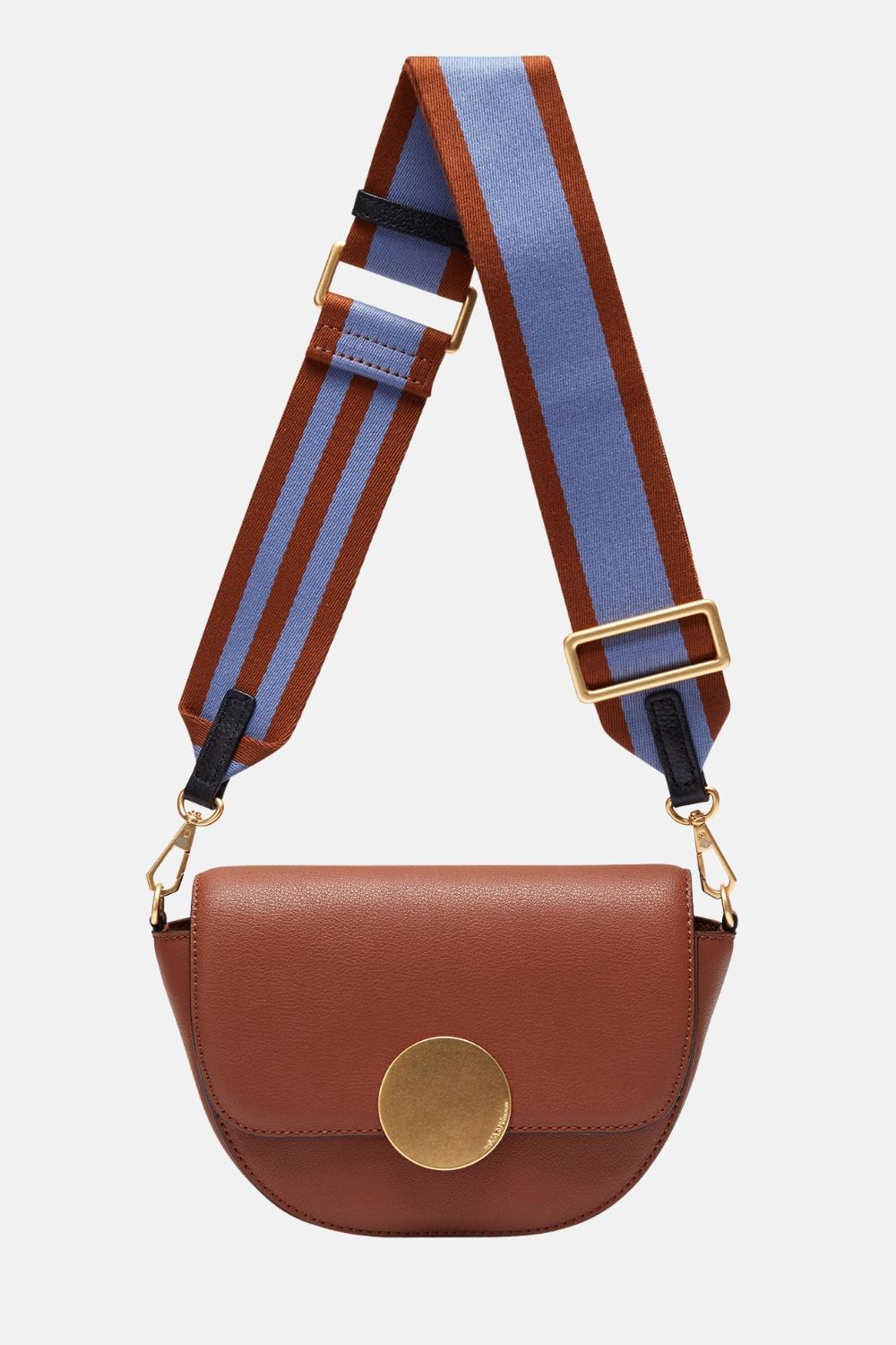 Oryany Oryany - Lottie Saddle Crossbody Small Handbags - Toffee Tan Leather