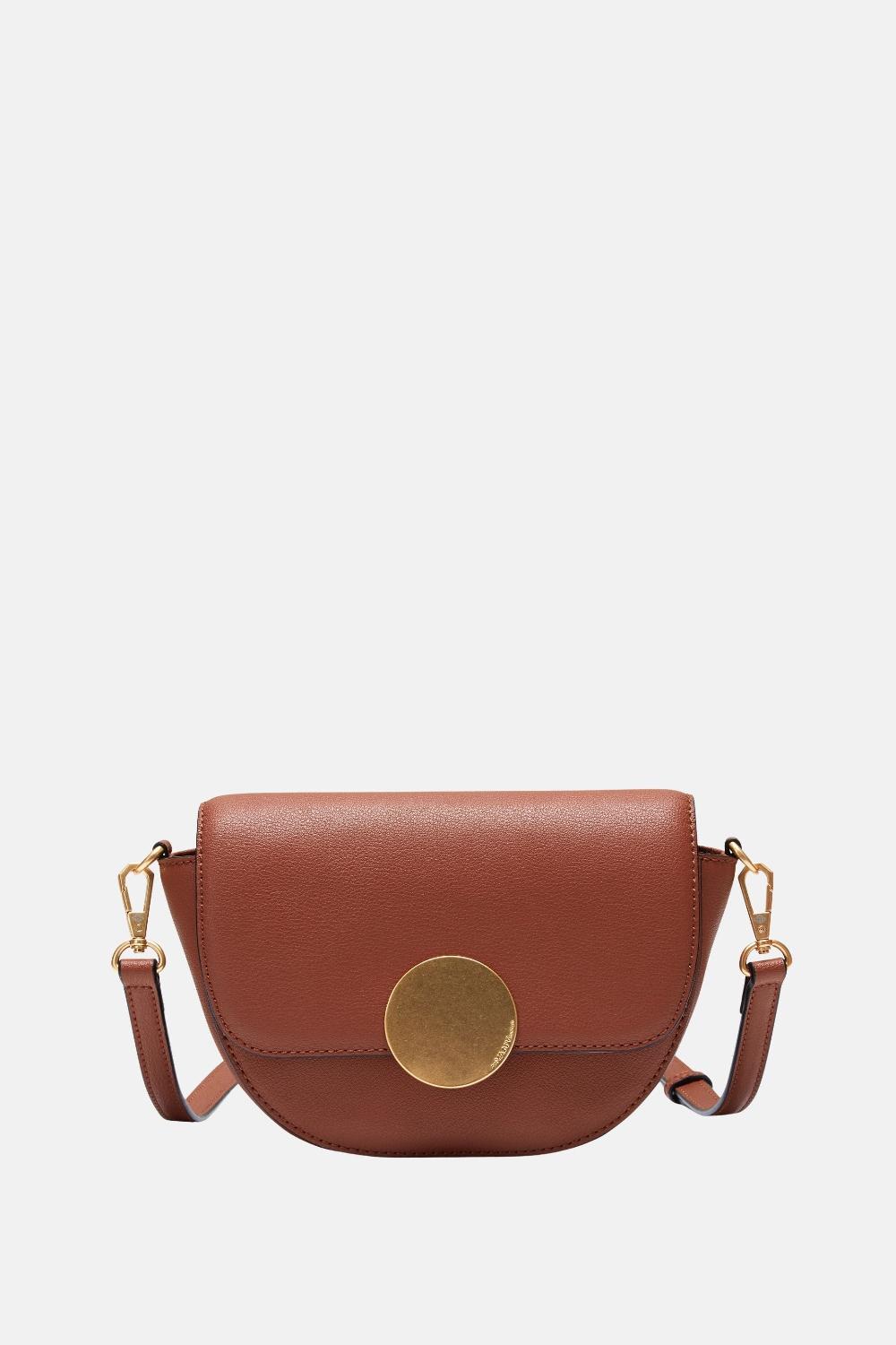 oryany Oryany - Lottie Saddle Crossbody Small Handbags - Toffee Tan Leather