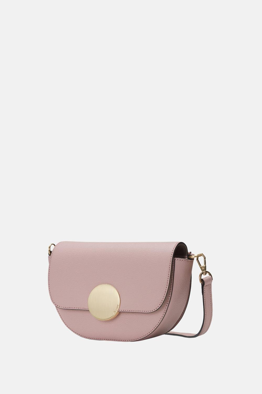 Oryany Oryany - Lottie Saddle Crossbody Small Handbags - Vintage Pink Leather