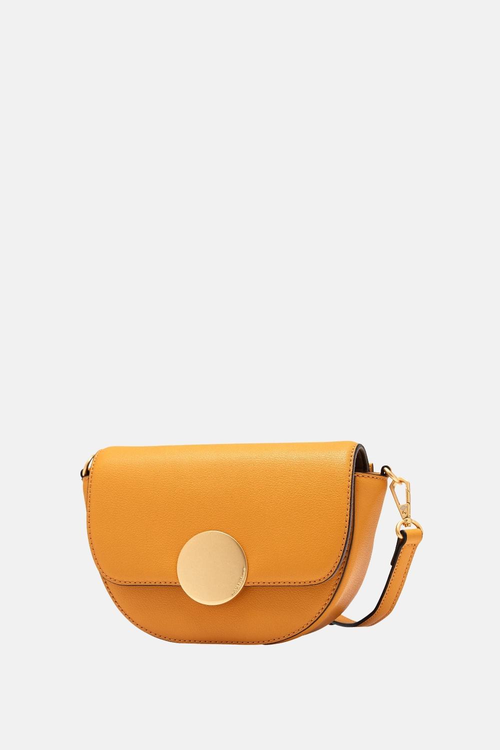 Oryany Oryany - Lottie Saddle Crossbody Small Handbags - Yellow Leather