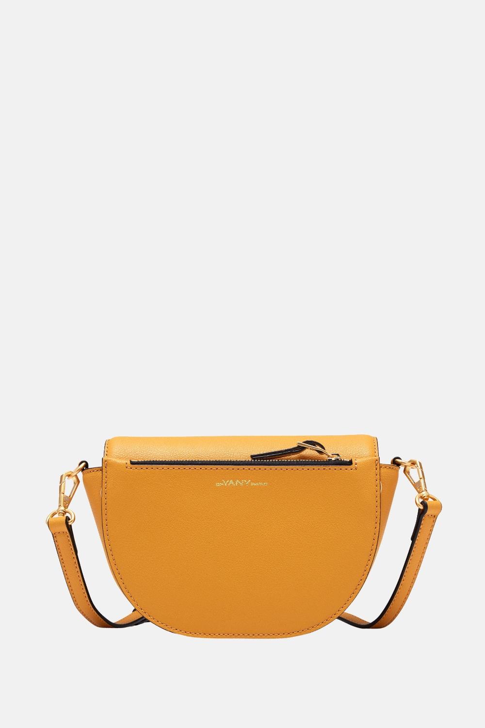Oryany Oryany - Lottie Saddle Crossbody Small Handbags - Yellow Leather