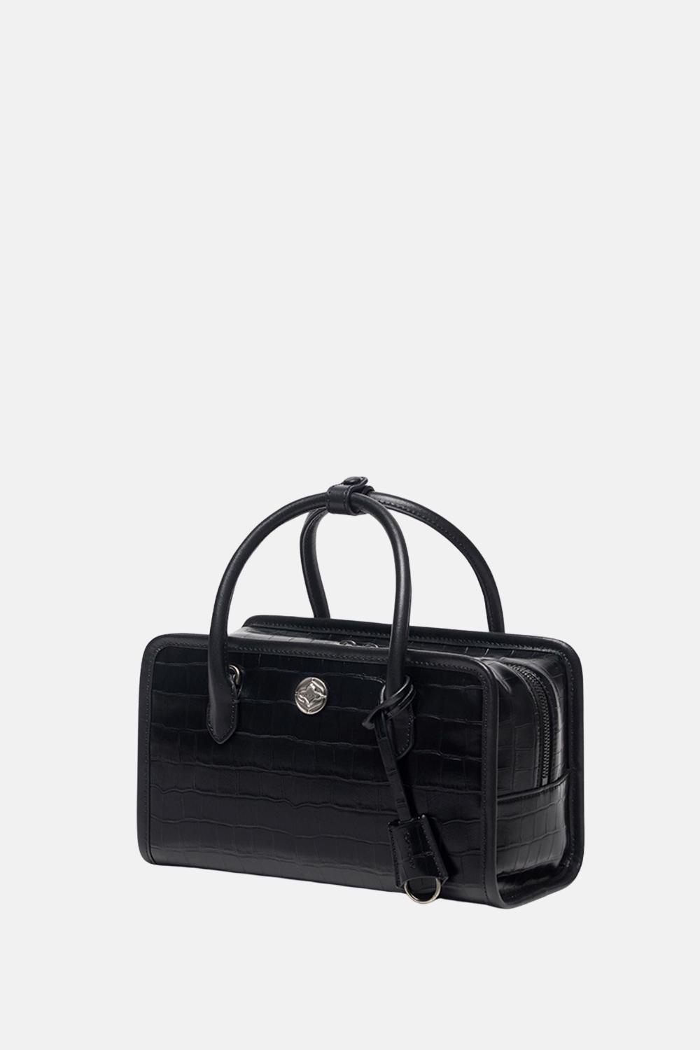 Oryany Oryany - Claude Croco Black Satchel Bag