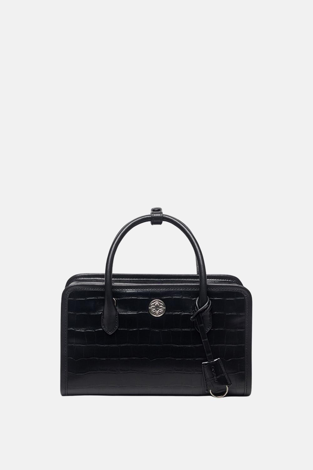 oryany Oryany - Claude Croco Black Satchel Bag