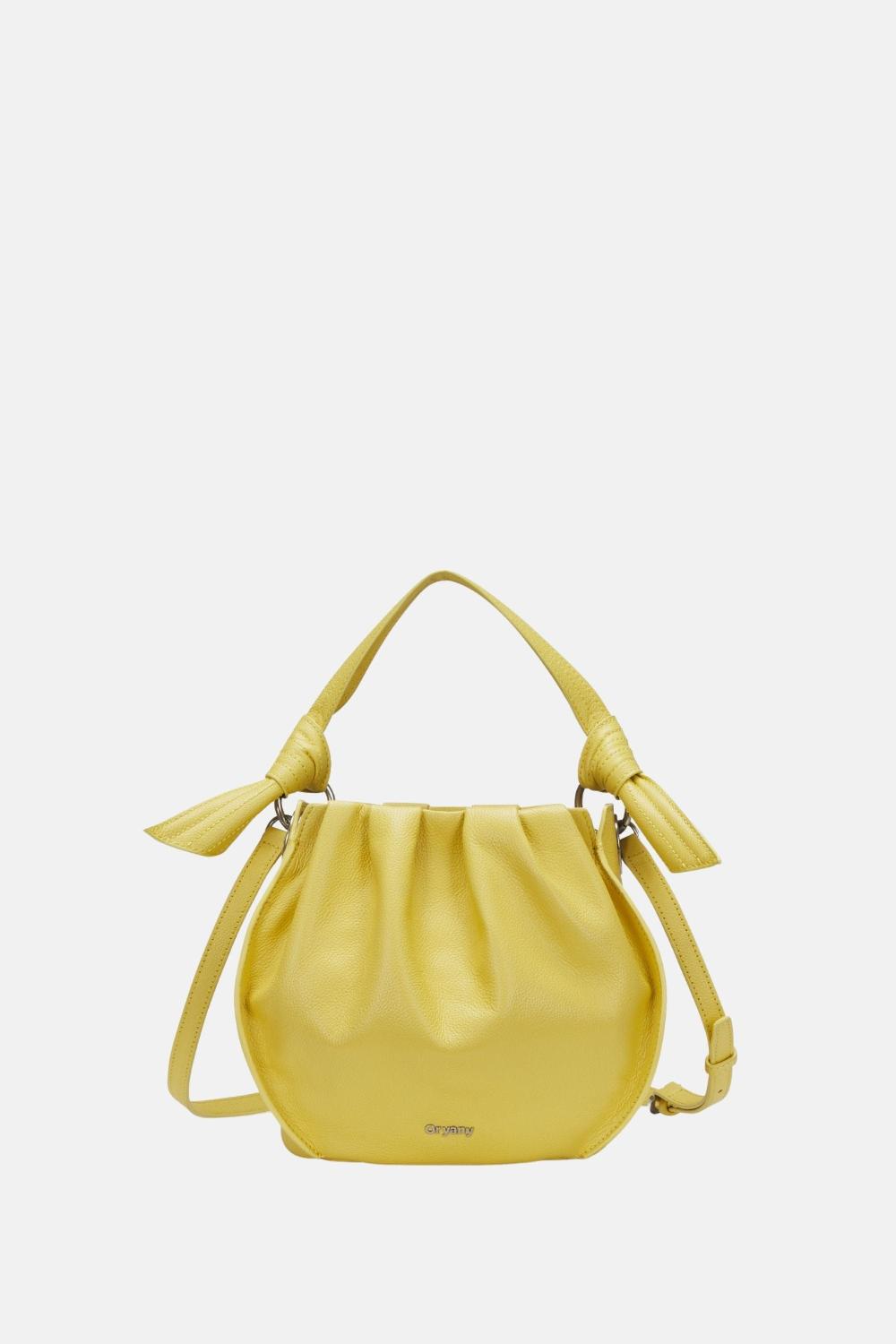 oryany Oryany - Selena Bucket Bag - Medium Crossbody - Golden Yellow Leather