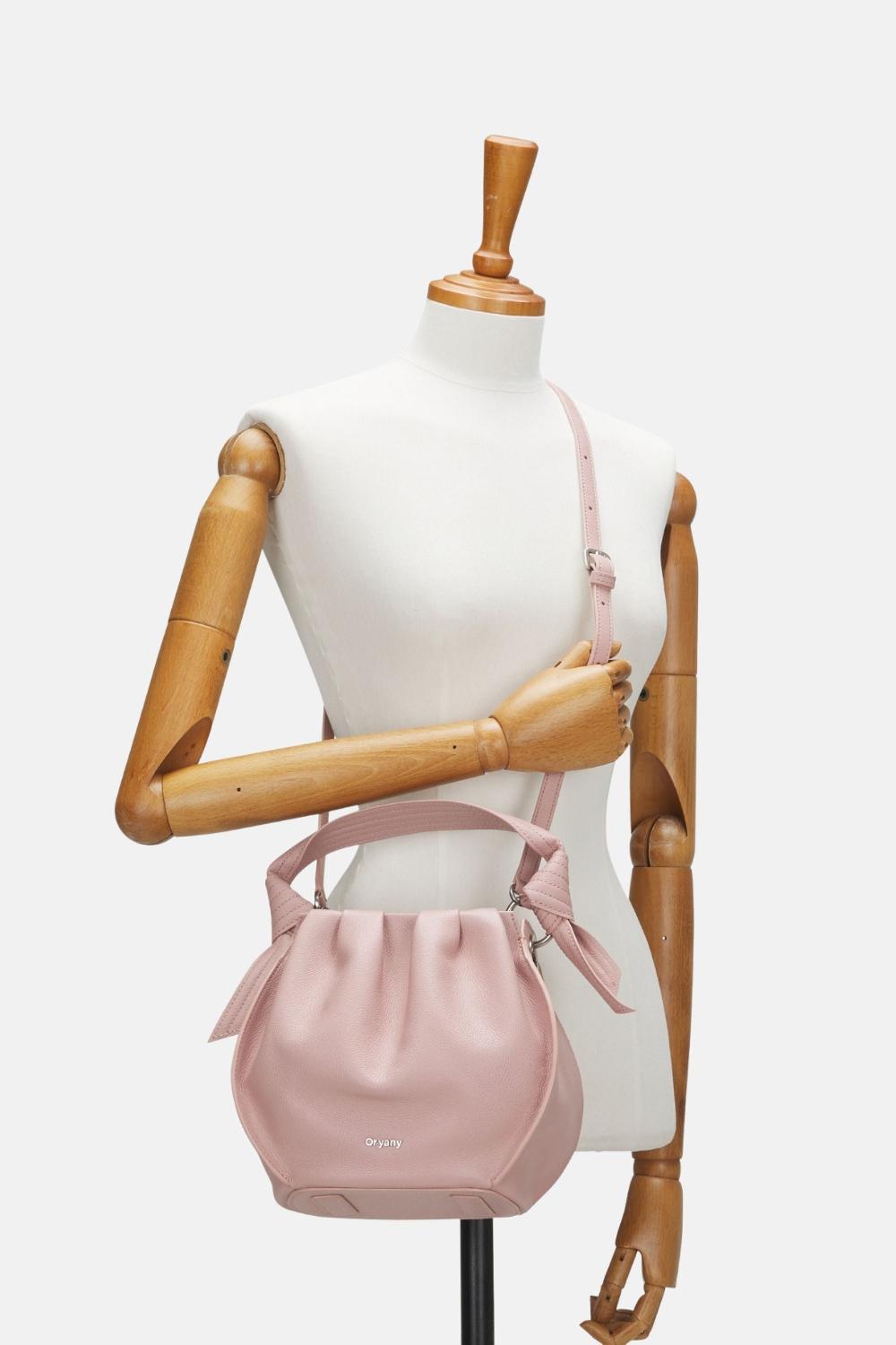 Oryany Oryany - Selena Bucket Bag - Medium Crossbody - Vintage Pink Leather