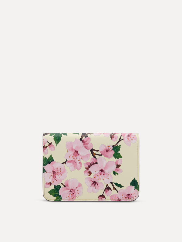 Oscar De La Renta Cherry Blossom Printed O Pochette