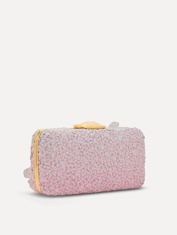 Oscar De La Renta Cherry Blossom Sequin O Minaudière
