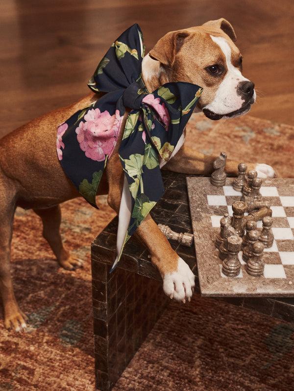 Oscar De La Renta ODLR X SimonSits Geranium Dog Bow