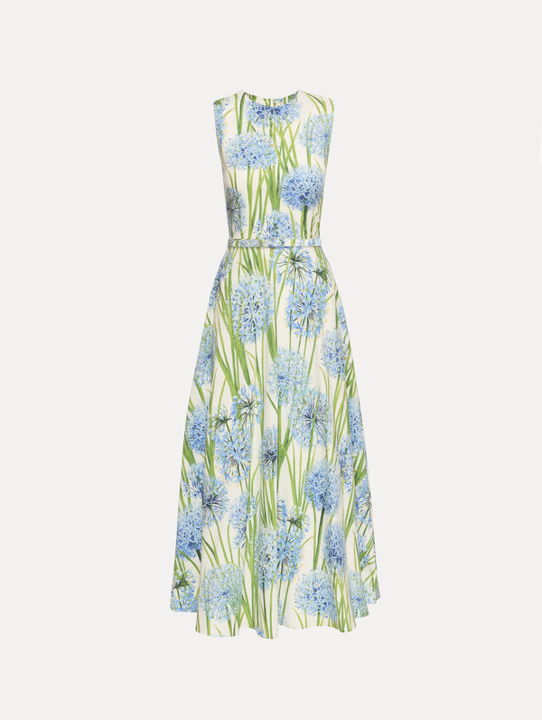 oscar de la renta Allium Cotton Poplin Dress
