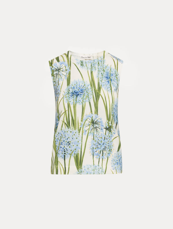 oscar de la renta Allium Printed Tank